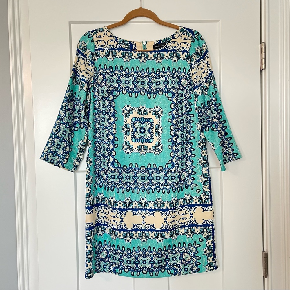 The Limited turquoise blue dress